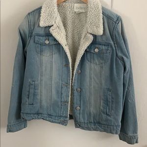 Fleece-Lined Denim Jacket